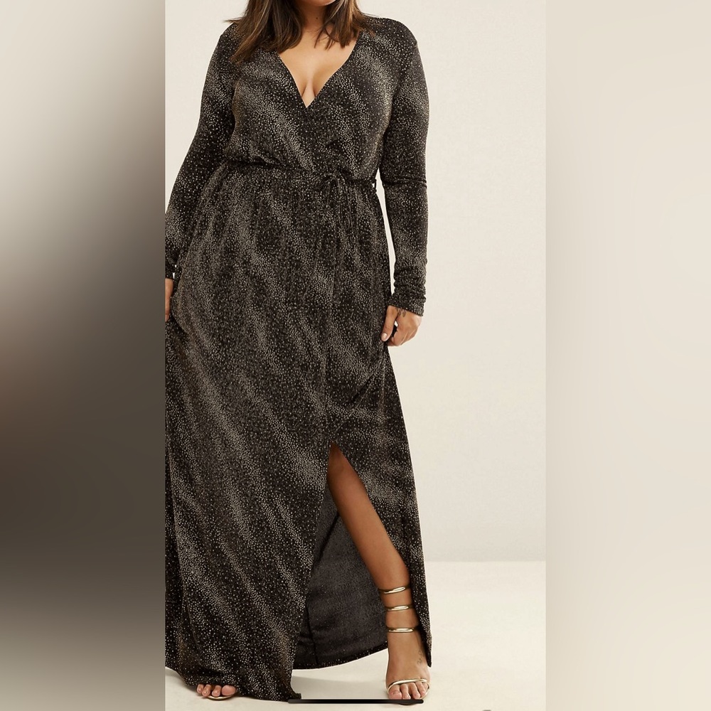 Glitter maxi dress